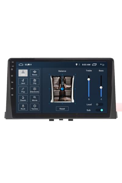 MYWAYY Peugeot Rifter Android Carplay Navigasyon Multimedya Ekran Teyp 2gb Ram + 32gb Hdd