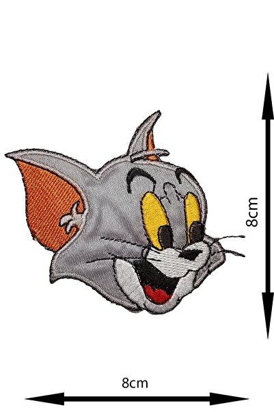 REMSATİC Ütü Ile Yapışan Arma - Patch - Tom Ve Jerry (tom) Modeli (8cm X 8cm)