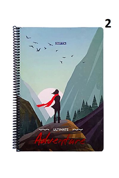 Gıpta Caiet cu spirală în carouri A4 Ultimate Adventure, 100 de coli