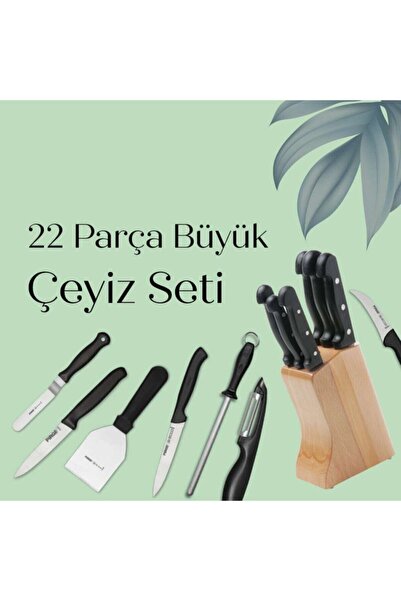 PİRGE Çeyizlik Bıçak Seti Büyük – 22 Parça