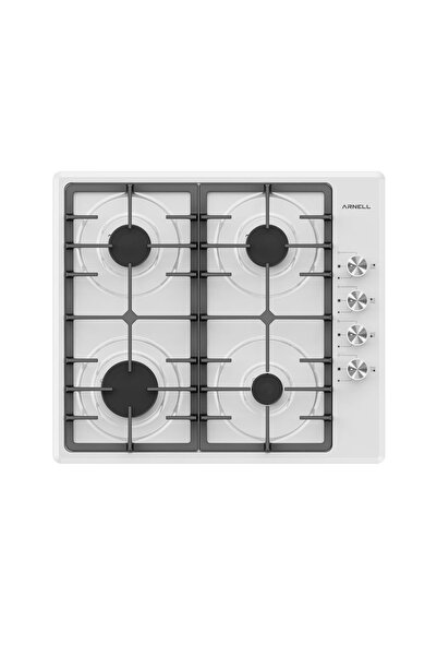 Arnell Ar 650 Fl Beyaz Gaz Emniyetli Döküm Izgaralı Ankastre(GÖMME) Ocak