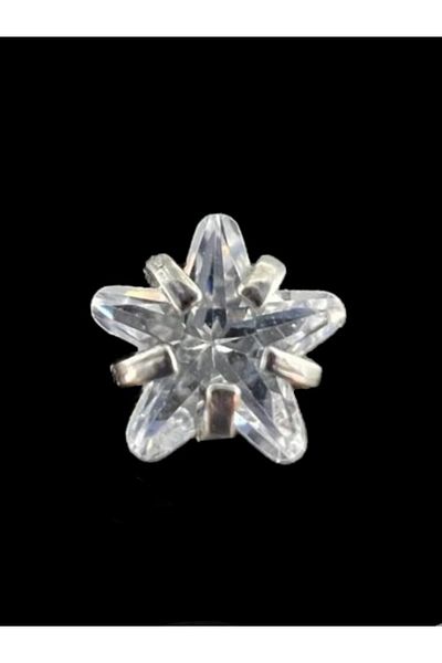 MAZEN 316L Stainless Tarnish Surgical Steel Zircon Stone 8mm Tragus Helix Cartilage Star Model Piercing