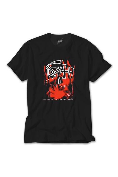 Z zepplin الموت صوت المنظور تي شيرت أسود