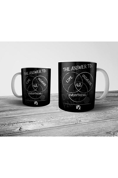 Pixxa Hitchhiker's Guide to the Galaxy 42 = Life, Universe and Everything Cup Model 1