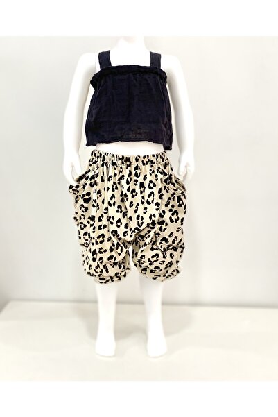 Bebeu بلوزة شالوار تريند من القطن العضوي من الموسلين، مجموعة من قطعتين