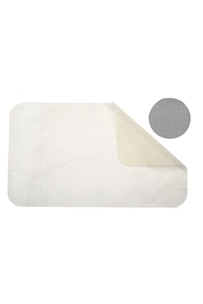 PI&GO Bathroom Mat Water Absorbent Mat Non-Slip Base Mat Ablution Mat - Dark Gray