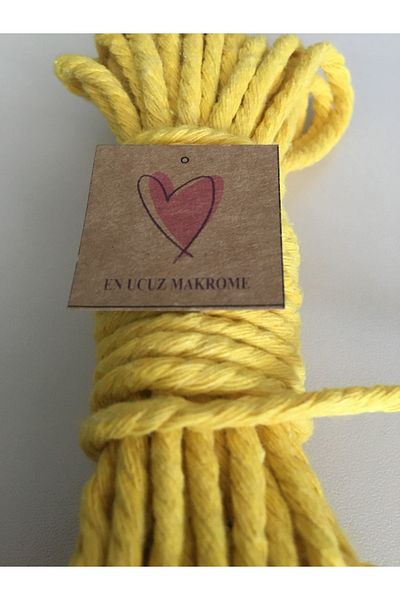 Makromİps Macrame 3 Twist Plait 10 μέτρα σχοινί 3 Twist Twists
