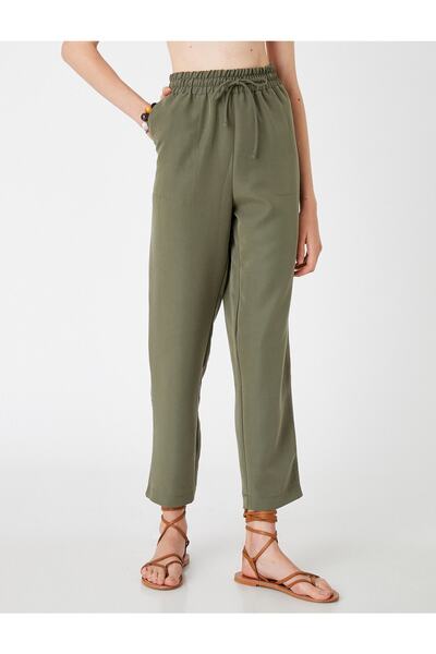 Koton Khaki színű női ruházat - derékkötő, modális keverék 2sak40072pw