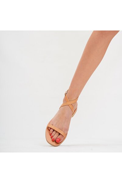 HalikarnasSandals صندل نسائي من الجلد الطبيعي - 8612