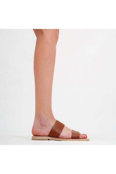 HalikarnasSandals شبشب نسائي من الجلد الطبيعي - 8614