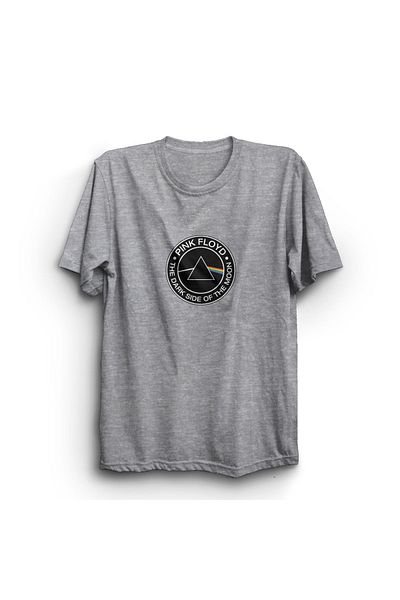 fame-stoned Μπλουζάκι με στάμπα Pink Floyd Unisex 100% Cotton Grey