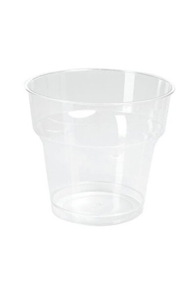 Roll-Up Kristal Kup Bardak 180 cc Şeffaf 10 Adet Sert Plastik Kullan At Parti...