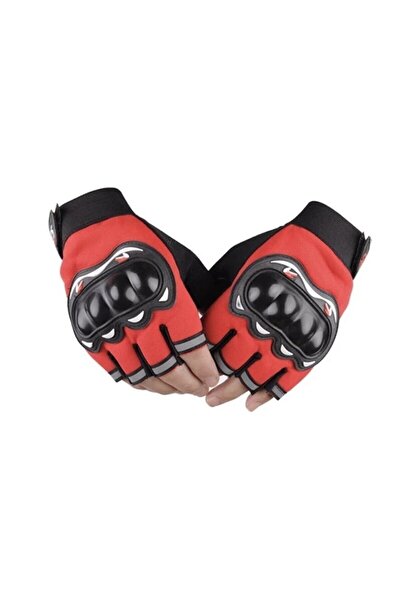 MOTOAS قفازات دراجة نارية نصف دراجة نارية للجنسين مع عاكس بدون أصابع