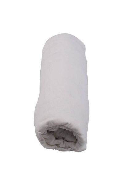 Garden Home Single White Combed Cotton Sheet - Elastic