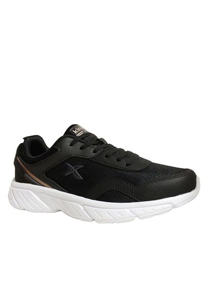 Kinetix Black Gold Sneakers Lace-Up Sports Shoes