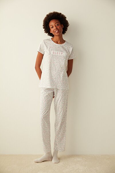 Penti Pyjama - Grau - Print