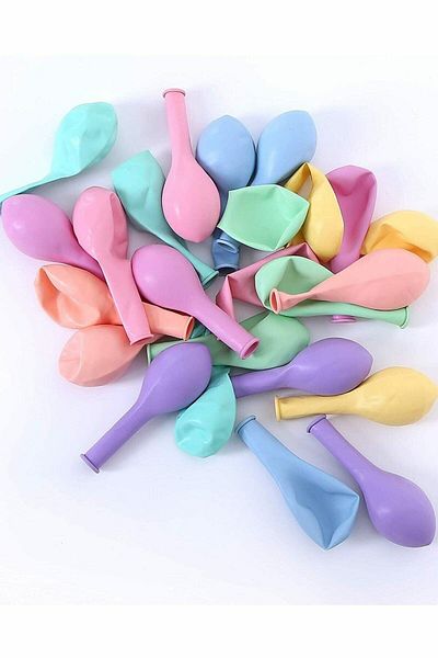Parti dolabı 2 Μπαλόνια Βάση + 14 Μπαλόνια Macarons Μικτό Χρώμα 12 ιντσών