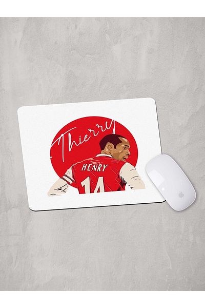 Panorama Ajans Therry Henry Arsenal Star Football Player Portrait Mousepad
