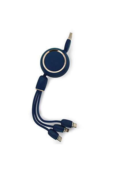 Microcase Sarmal Tasarım 3in1 Lightning Type C Micro Usb Şarj Ve Data Kablosu...