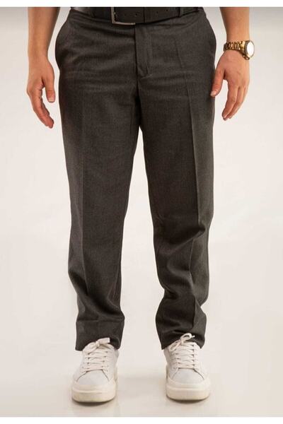 Dragora Genç Lise Boy Okul Pantolonu Kumaş Füme