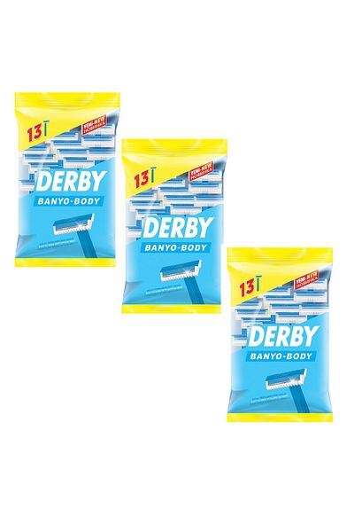 Derby Shaving Razor Bath 10+3 Body X 3 Pieces
