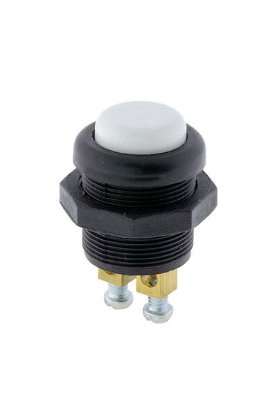 allestock Starter Horn Button with Terminal Block - White Color