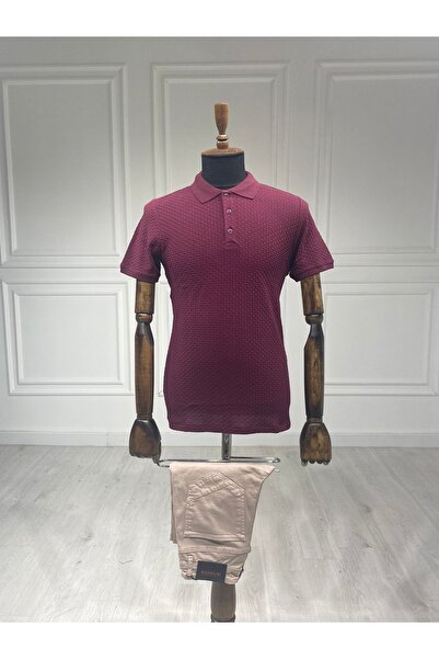 Halifaks Μπλουζάκι Polo Neck Claret Red