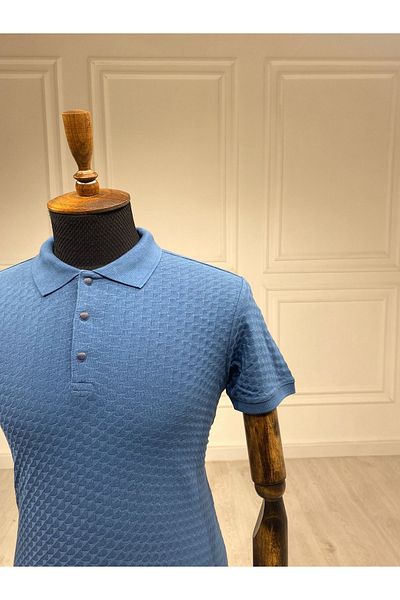 Halifaks Μπλουζάκι Polo Neck Petrol Color