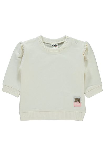 Civil Baby Baby Girl Sweatshirt 6-18 Months Ecru