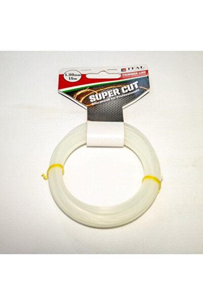 İtal 1.30Mm 15 Mt.Yuvarlak Beyaz Tırpan Misinası Ot Çim Kesme İpi