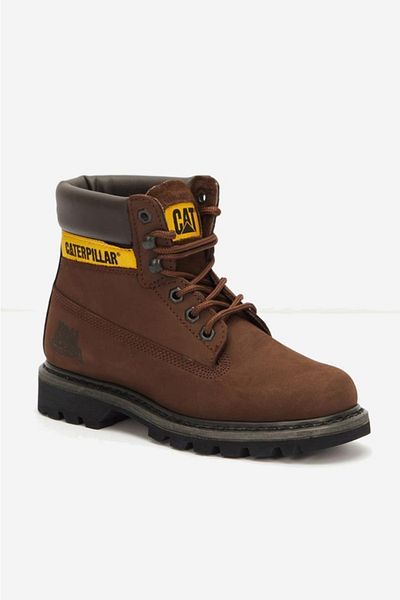 Caterpillar Colorado Γνήσιες Δερμάτινες Μπότες Nubuck 35-40 Chocolate Nubuck