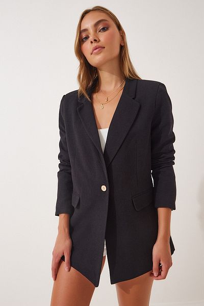 Happiness İstanbul Blazer - Schwarz - Regular Fit