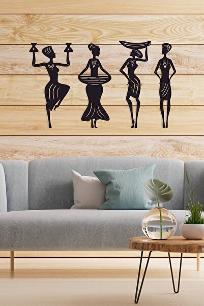 UNT Αφρικανικές γυναίκες διακόσμηση τοίχου, Ξύλινο διακοσμητικό πίνακα