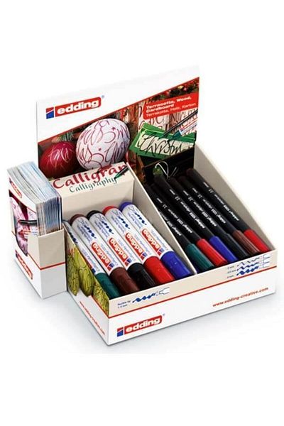 Edding Ed-1255/1455 Calligraphy Pen 38 Pieces Display
