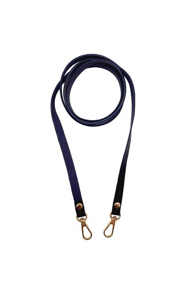 angel çanta aksesuar Τσάντα Σπαγγέτι χωρίς ραφή Navy Blue - Ανοιχτόχρωμο μεταλλικό μοντέλο