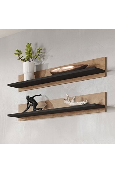 Mozide 2'li Oak Nil Duvar Rafı