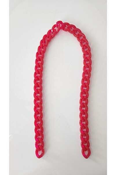 fundahobi سلسلة حقيبة أكريليك - 60 سم أحمر