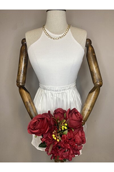 Glowear Atelier Zincir Detaylı Beyaz Bluz