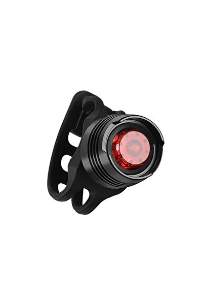 Streak Bisiklet Işığı Ön Arka Stop Ikaz Pilli Led Lamba 3 Mod - Siyah