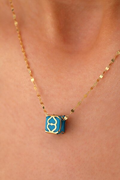 Sefa Gold 14 Ayar Altın Telkari Boncuk Kalın Aynalı Zincir Kolye