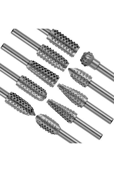 BN5 Matkap Uçlu Ağaç Törpüsü 10'lu Takım Oyma Seti