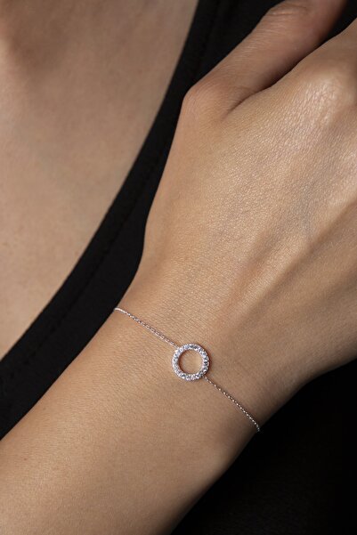 Elika Silver Kadın Halka Model 925 Ayar Gümüş Bileklik
