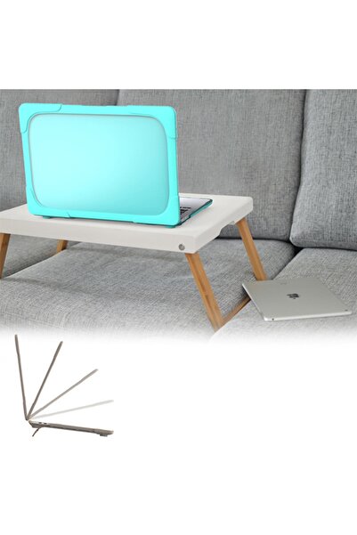 Ally Mobile Macbook Pro 13 Inch A2289-a2251-a2338 (2020) Standlı Koruyucu Kılıf Mavi