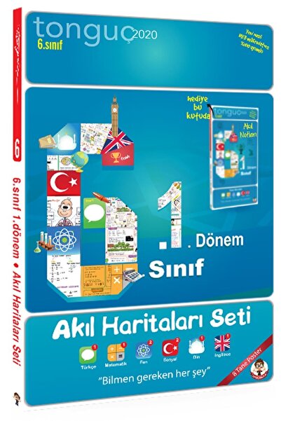 Tonguç Yayınları Tonguç 6. Sınıf 1. Dönem Akıl Haritaları Seti - Kolektif