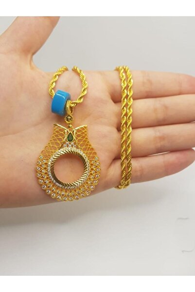 barisiva gold Lale Model Çerçeve Tasarım Kolye