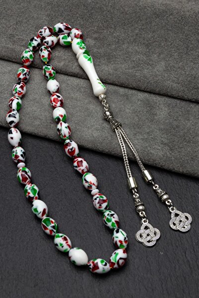 OTTOTESBİH Mărgele de rugăciune de chihlimbar cu pulbere de mozaic într-o cutie de lemn când mă iubește foarte mult