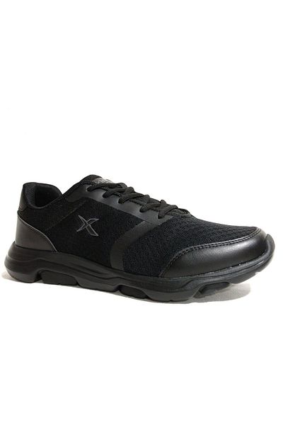 Kinetix Black Lace-Up Sneakers Sports Shoes