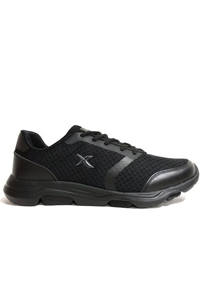 Kinetix Black Lace-Up Sneakers Sports Shoes