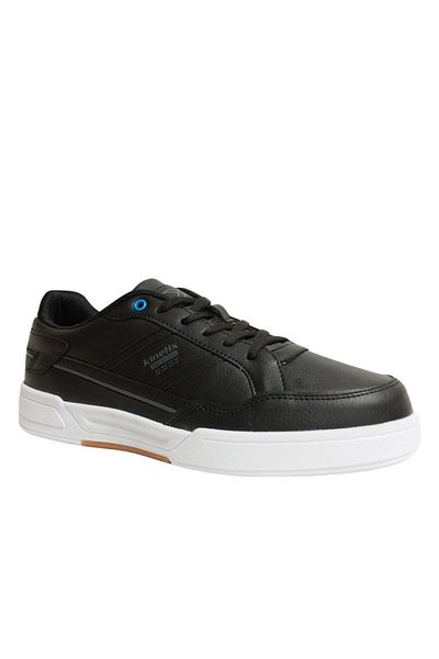 Kinetix Black Blue Sneakers Lace-Up Sports Shoes