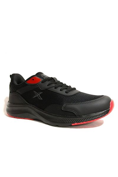 Kinetix Men's Black Red Running Sneakers